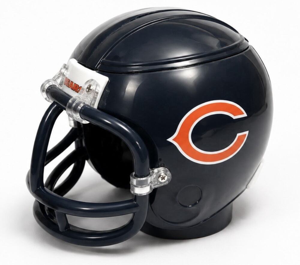 Chicago Bears NFL Mini Helmet Coin Bank Piggy Bank Football Fan Desk Decor